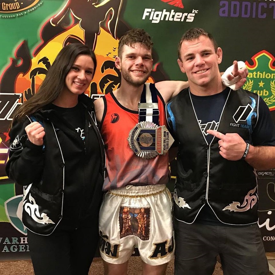 aj jensen goes undefeated at united state muay thai open