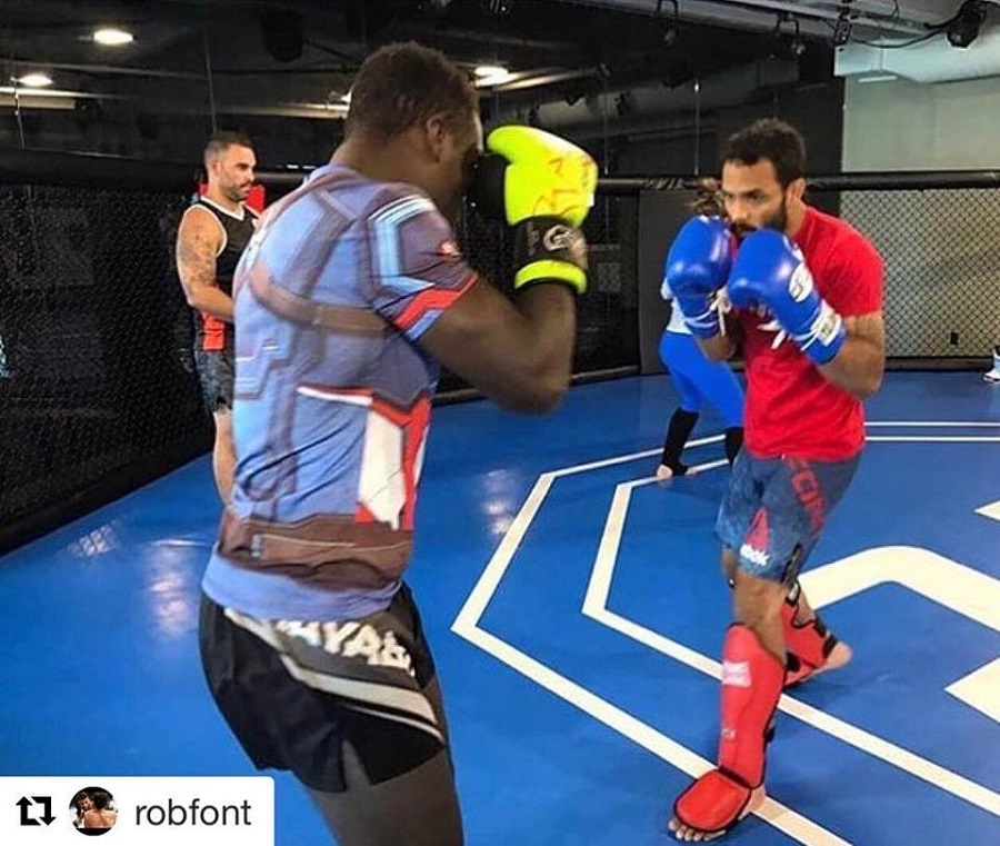 muay thai sparring with nate richardson and rob font